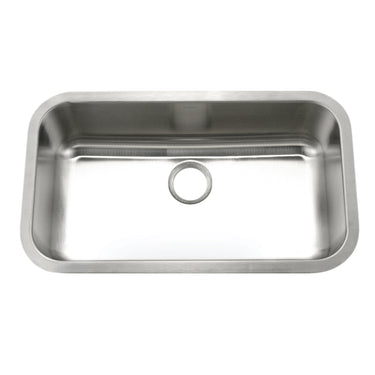 Houzer Eston Stainless Steel Undermount Single Bowl Kitchen Sink